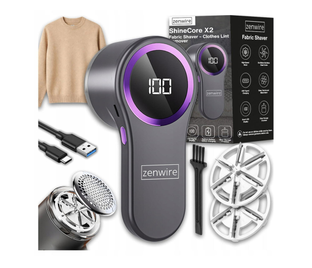 Zenwire Golarka do Ubrań ShineCore X2 - 1604654 - zdjęcie 2